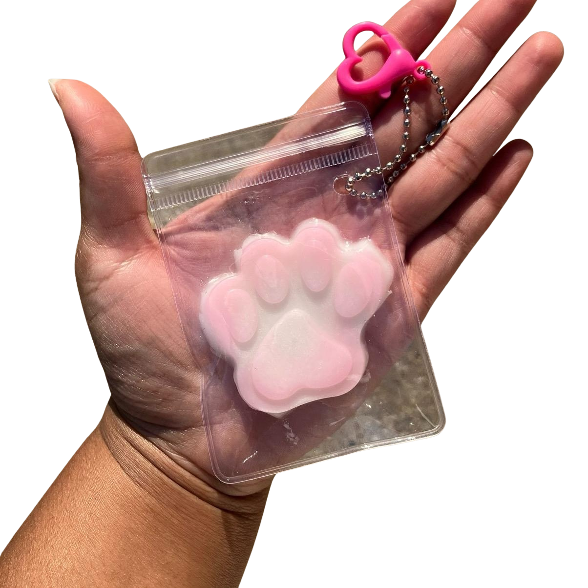 MINI Pretty Paw ombré taba squishy keychain pouch
