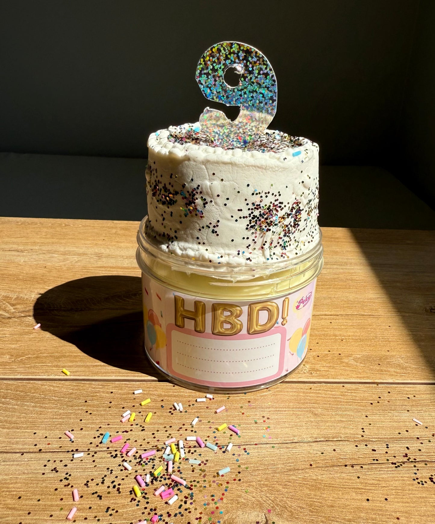 HBD 2 U customizable cake scented slime 🎂🥳