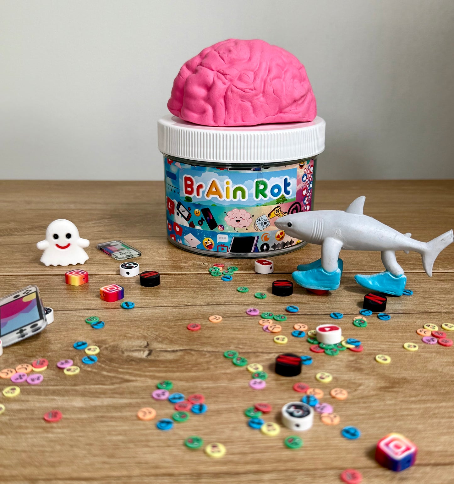 Brain 🧠 Rot glittery candy scented slime