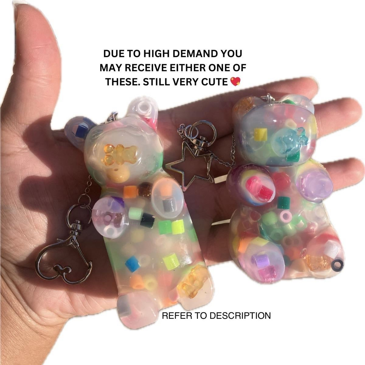 Gummy bear Picky Pad keychain pouch- NOT REUSABLE