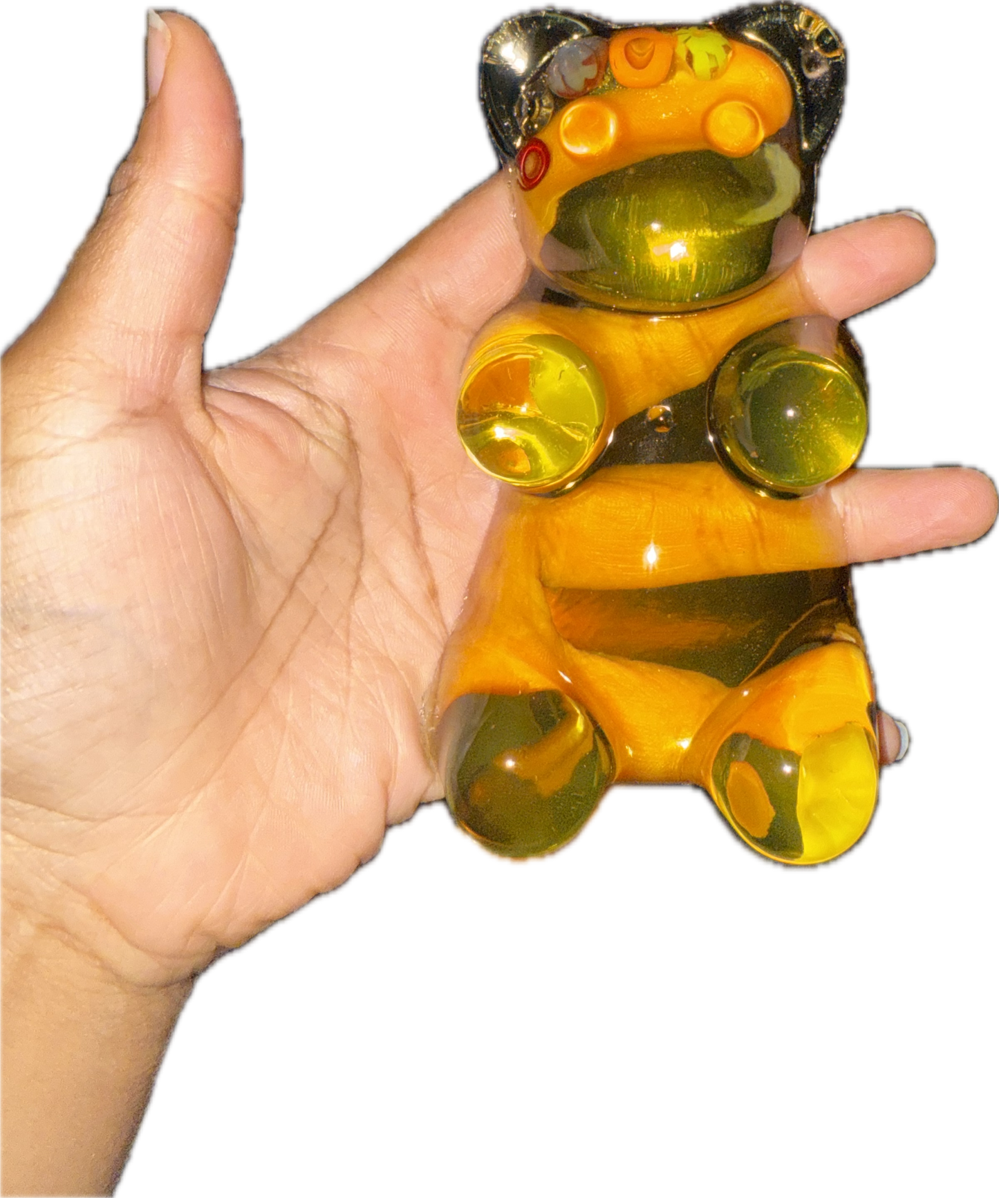 Reusable picky pad bowl with Gummy bear mold for skin picking and anxiety-stress relief
