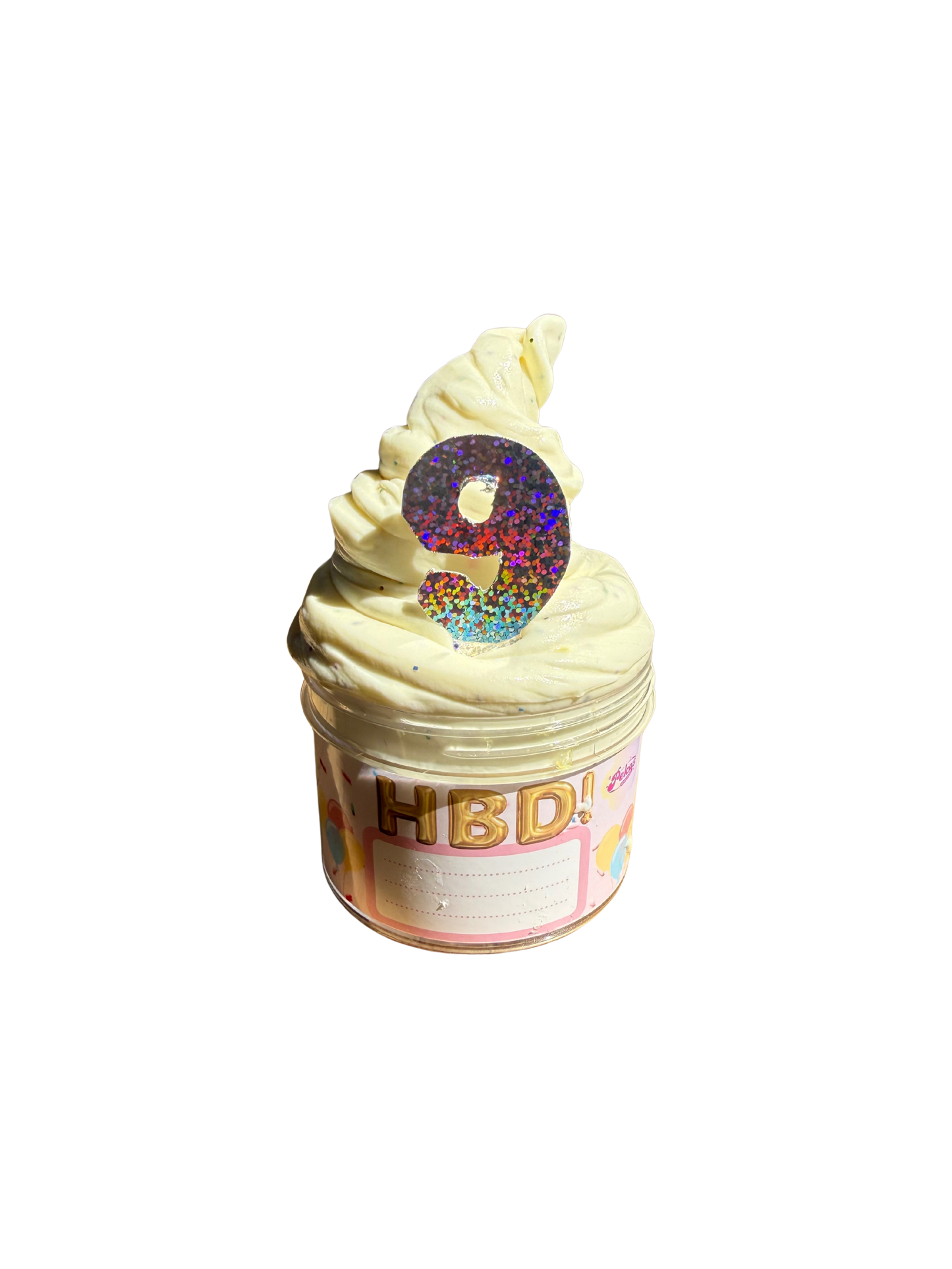 HBD 2 U customizable cake scented slime 🎂🥳