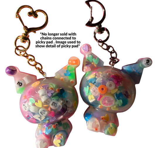 2 Pack MINI Kawaii picky pad keychain pouch NOT REUSABLE