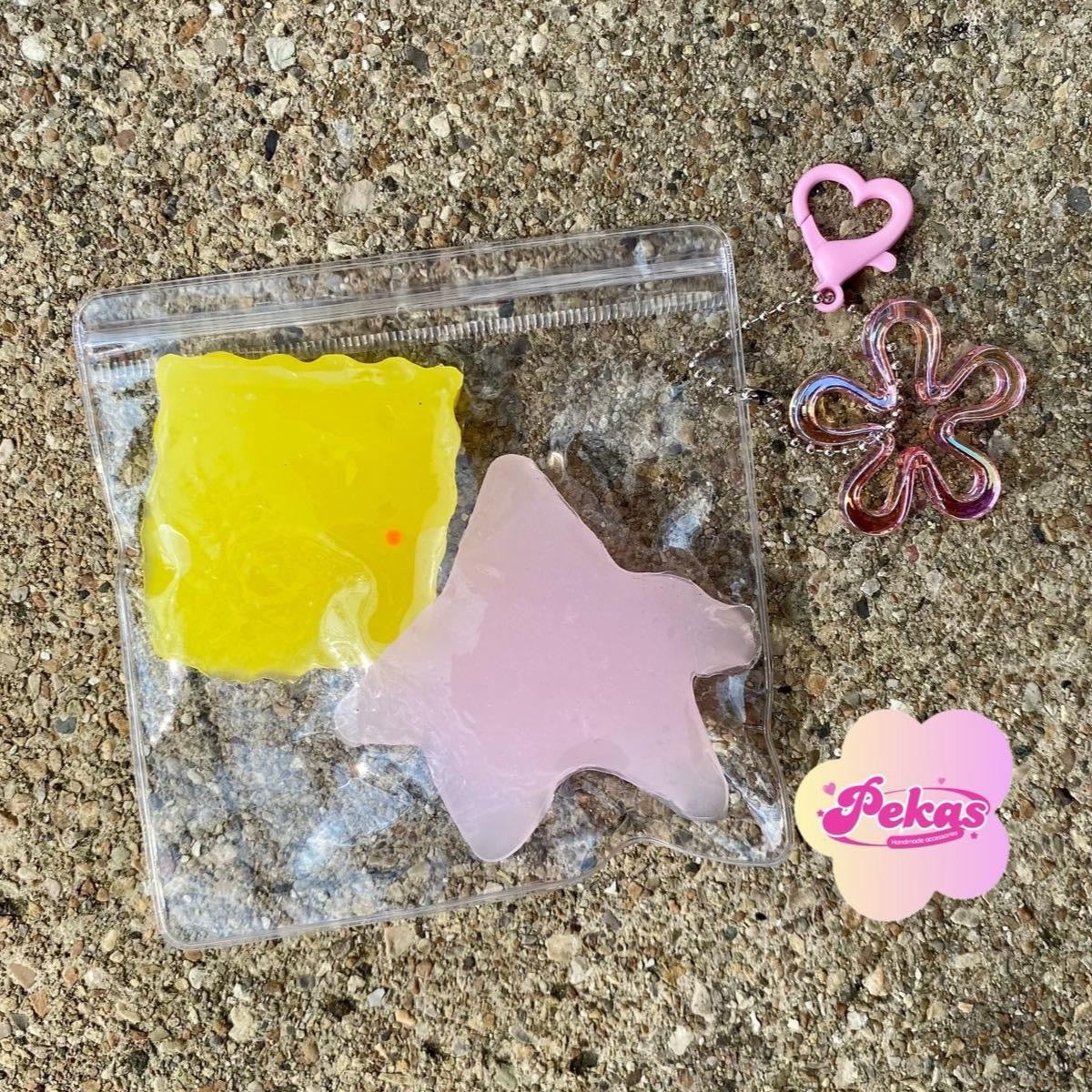 Sponge X Star Taba squishy toy keychain