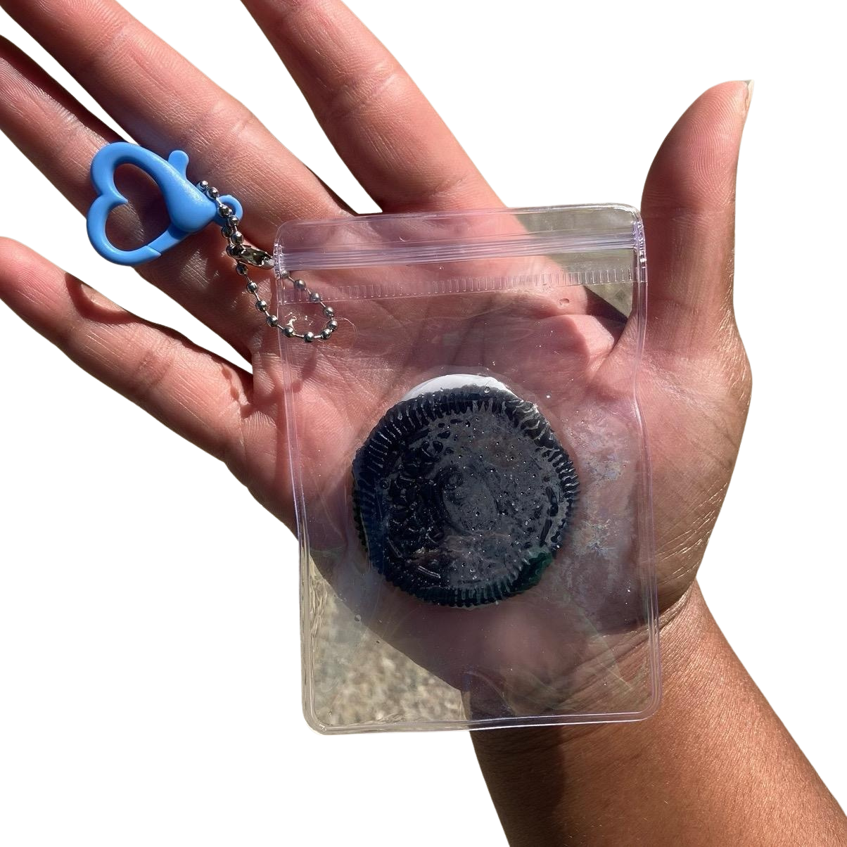 THIN MINI Cookie pack keychain pouch Taba squishy