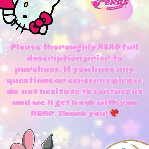 2 Pack MINI Kawaii picky pad keychain pouch NOT REUSABLE