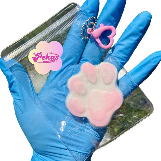 MINI Pretty Paw ombré taba squishy keychain pouch