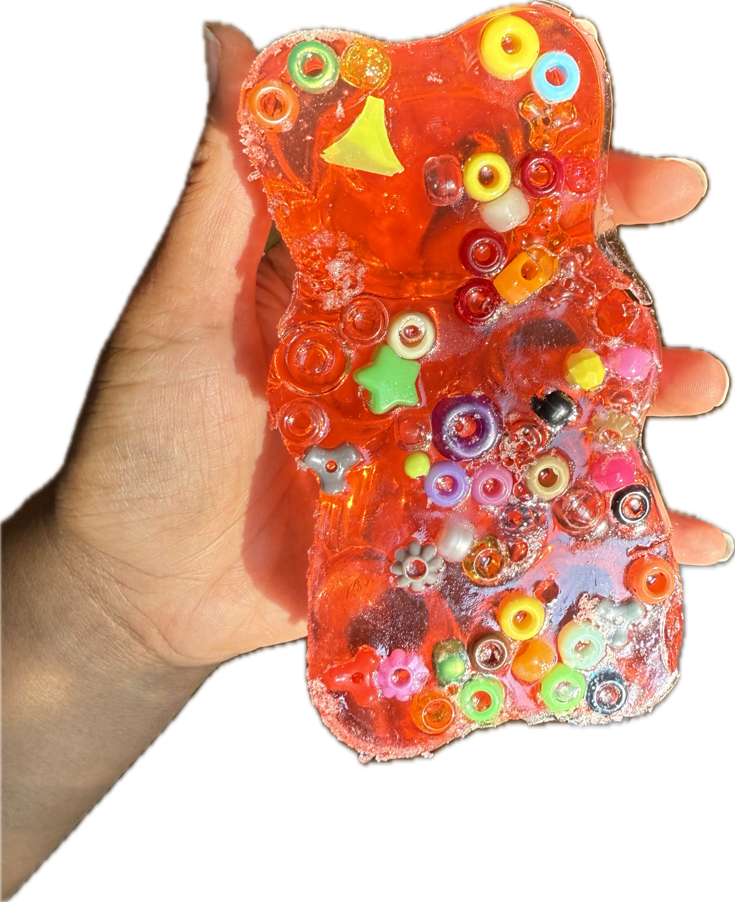 Reusable picky pad bowl with Gummy bear mold for skin picking and anxiety-stress relief